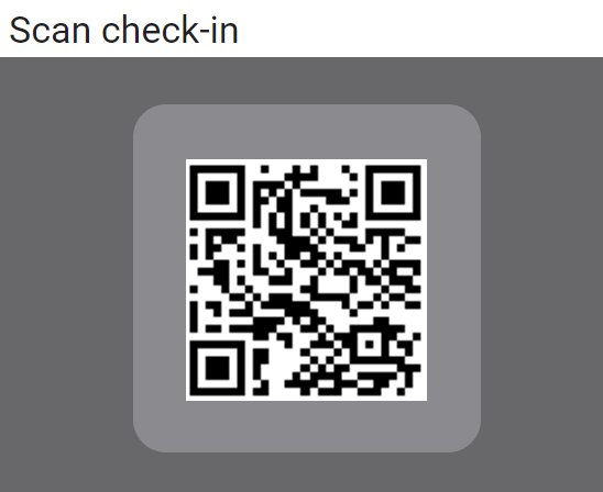 Scan check-in window.