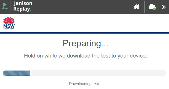 Preparing device screen.