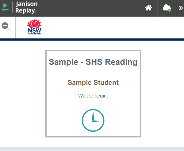 Wait to Begin screen.