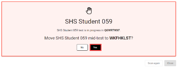 TAT with 'Yes' highlighted.