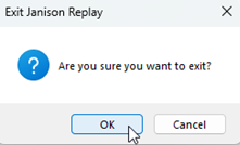 Exit Janison Replay modal